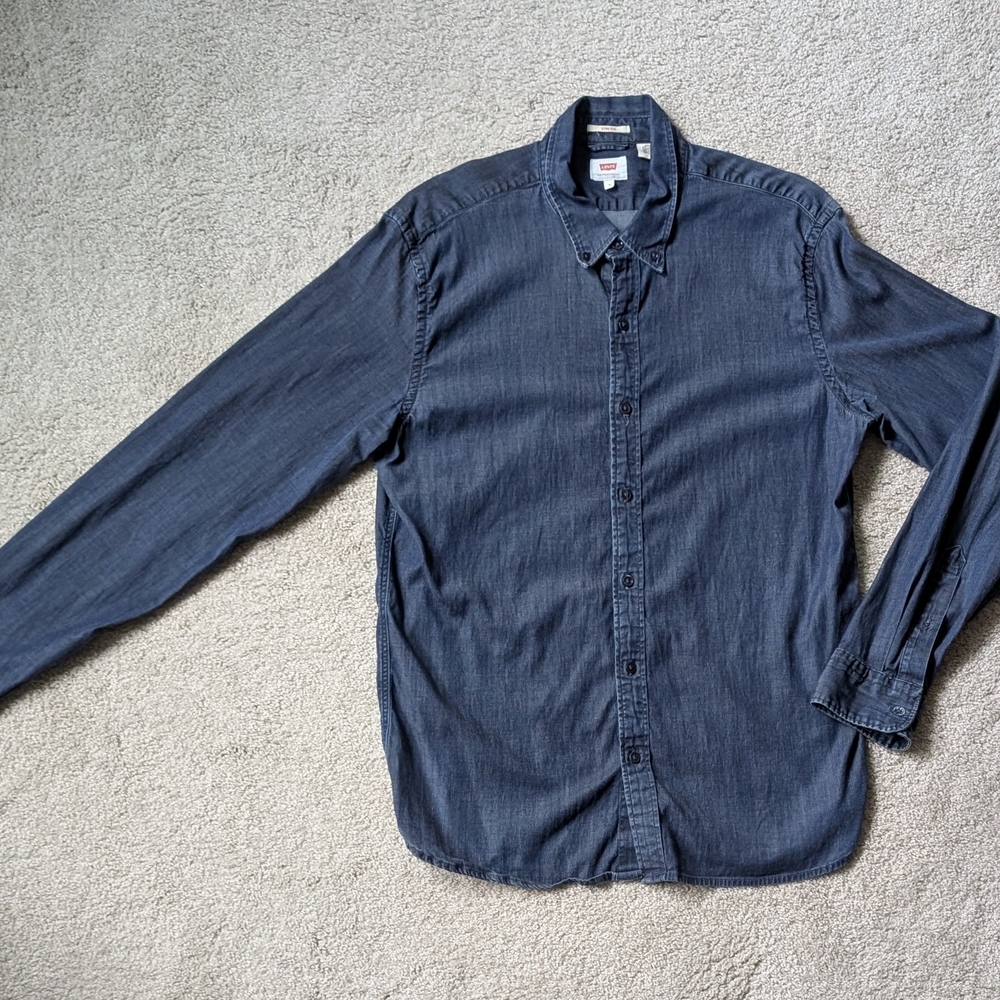 Levi's Blue Casual Button Down Shirt Slim Fit